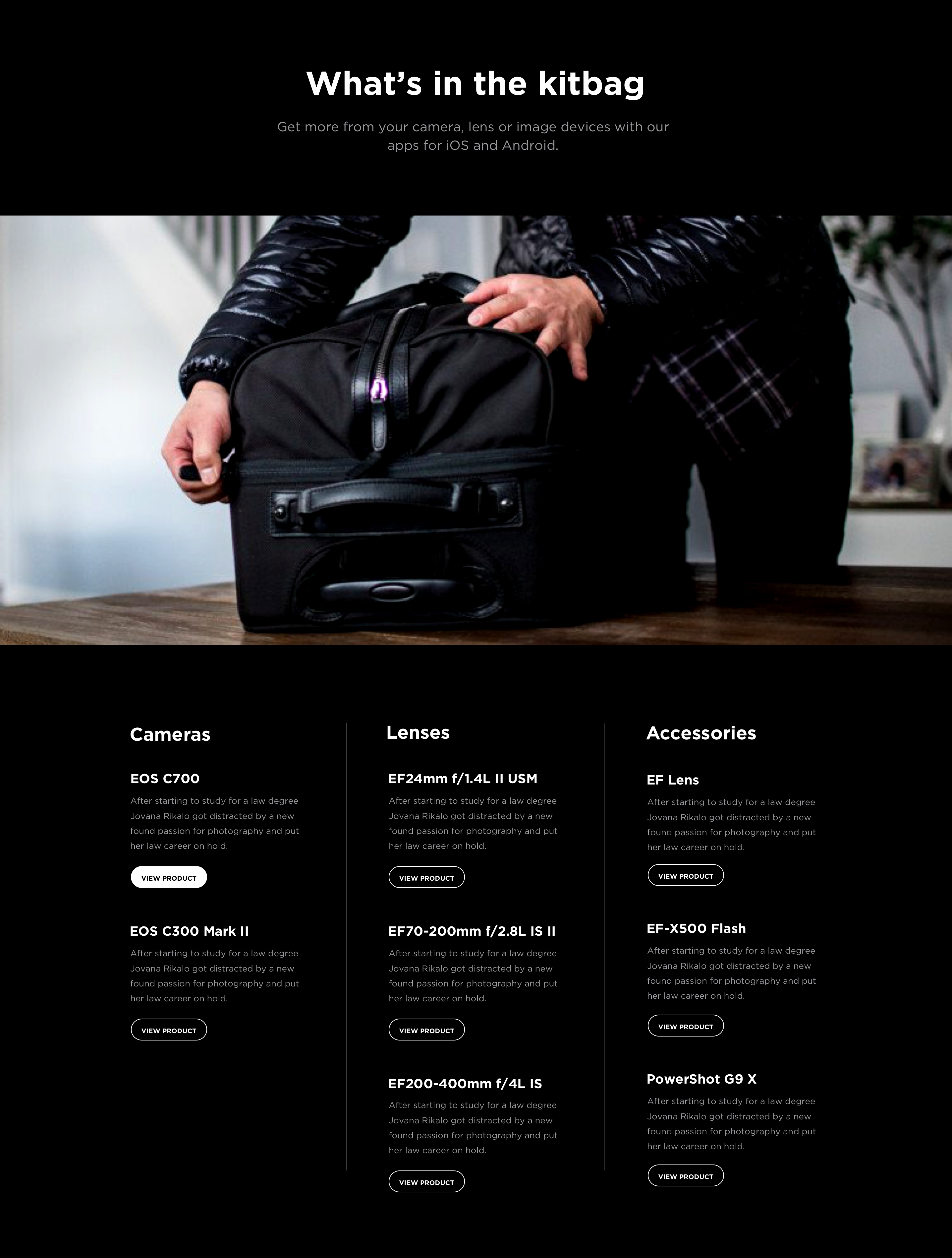 What’s in the kitbag, desktop